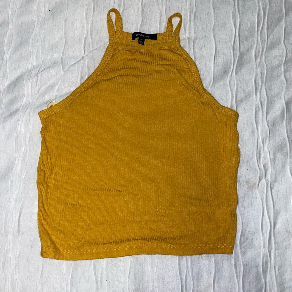 MUSTARD CROP TOP // Size: Medium // never been used